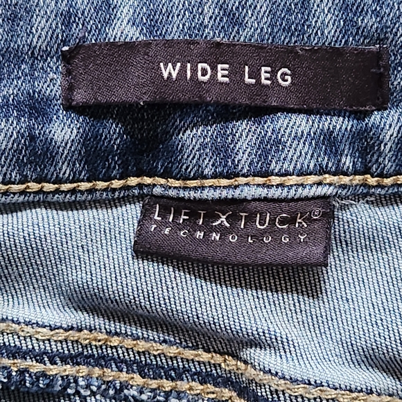 NYDJ Theresa wide-leg crop jean Size 12. Medium wash denim Loire - Picture 8 of 14